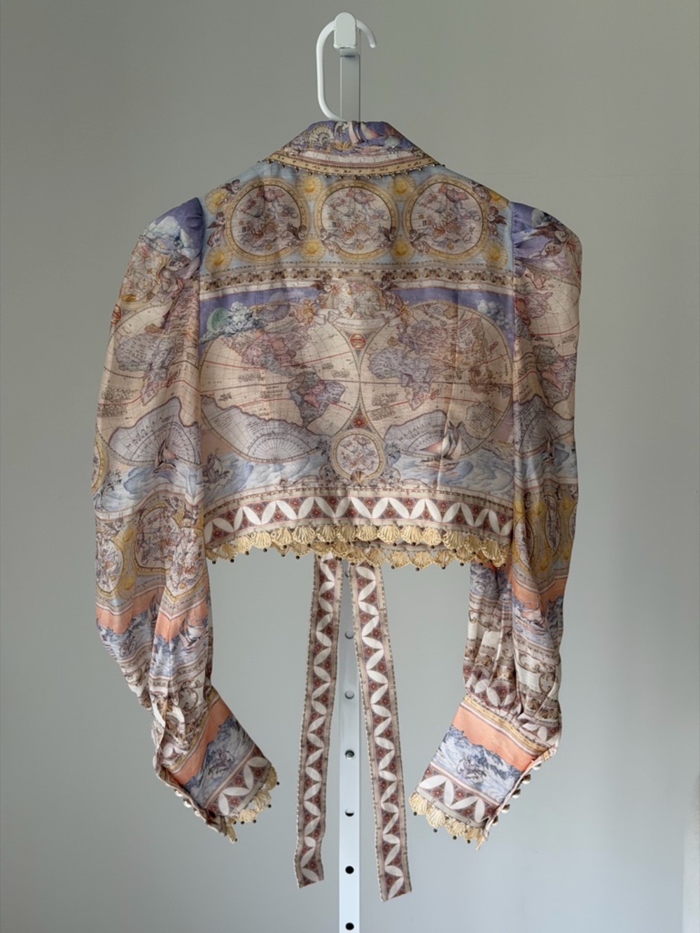 Zimmermann - High Tide printed cropped shirt - Picture 6 of 6